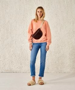 Bellerose Fella Sweatshirt - Tangerine 7 Bellerose Fella Sweatshirt - Tangerine