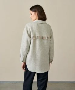 Bellerose Ari Grey Marl Shirt Jacket
