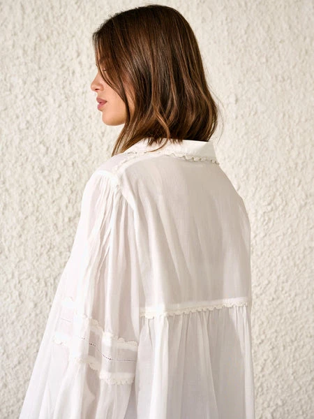 Bellerose Doushka Blouse - White 4 Bellerose Doushka Blouse - White