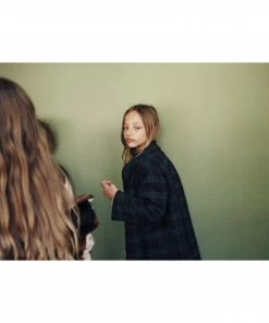 Bellerose Green and Blue Checkered Craft Coat