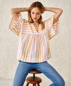 Bellerose Azelie Blouse - Multi Stripe