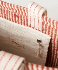 Bellerose Geri Bag In Red & Ecru