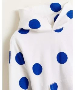 Bellerose White and Blue Dot Bellerose Fidji Sweatshirt