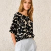 Bellerose Stuart Black And Off White Blouse
