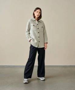 Bellerose Ari Grey Marl Shirt Jacket