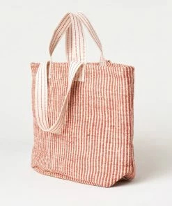 Bellerose Geri Bag In Red & Ecru