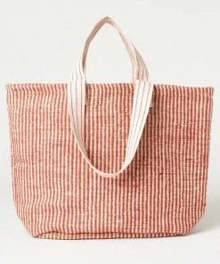 Bellerose Geri Bag In Red & Ecru 7 Bellerose Geri Bag In Red & Ecru