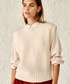 Bellerose Dosle Knit Sweater Milky Way 8 Bellerose Dosle Knit Sweater Milky Way