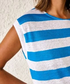 Bellerose Sevia T-Shirt In Blue 11 Bellerose Sevia T-Shirt In Blue