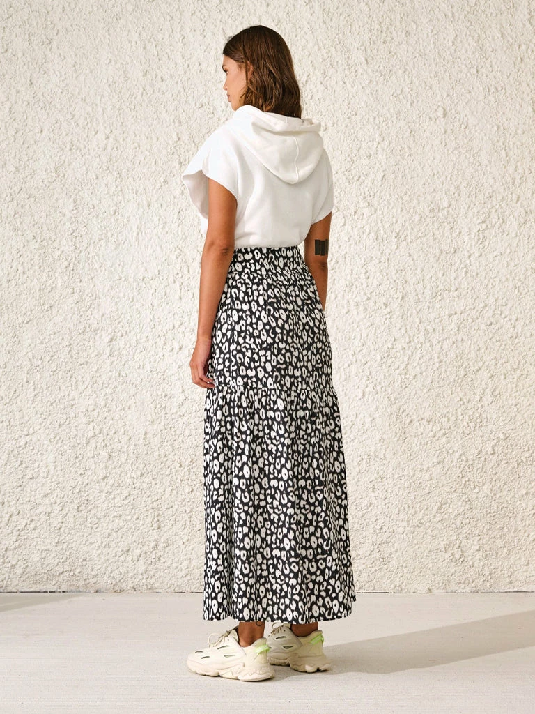 Bellerose Hozz Animal Skirt In Black 6 Bellerose Hozz Animal Skirt In Black