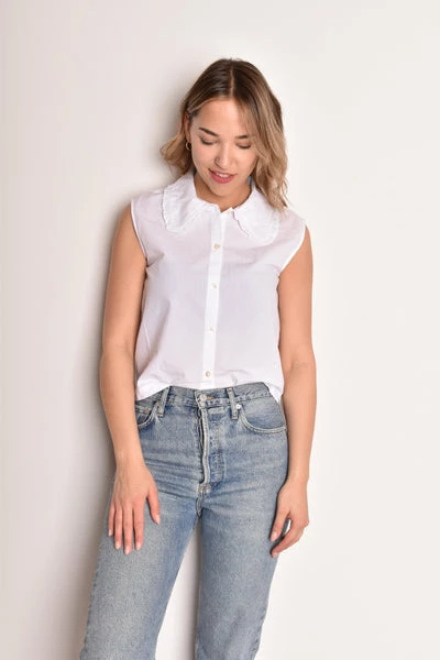 Bellerose Bluse Virginie White 4 Bellerose Bluse Virginie White