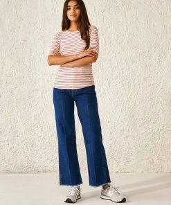 Bellerose Mias Stripe T-Shirt In Red