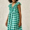 Bellerose Irmanda Check Dress In Green
