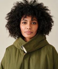 Bellerose Laos Classic Parka In Olive 10 Bellerose Laos Classic Parka In Olive
