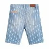 Bellerose Blue Padro Striped Bermuda Shorts 2 Bellerose Blue Padro Striped Bermuda Shorts