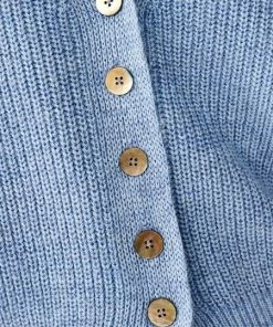 Bellerose Dosany Button Through Cardigan - Blue Marl 10 Bellerose Dosany Button Through Cardigan - Blue Marl