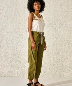 Bellerose Pizzy Trousers In Military 11 Bellerose Pizzy Trousers In Military