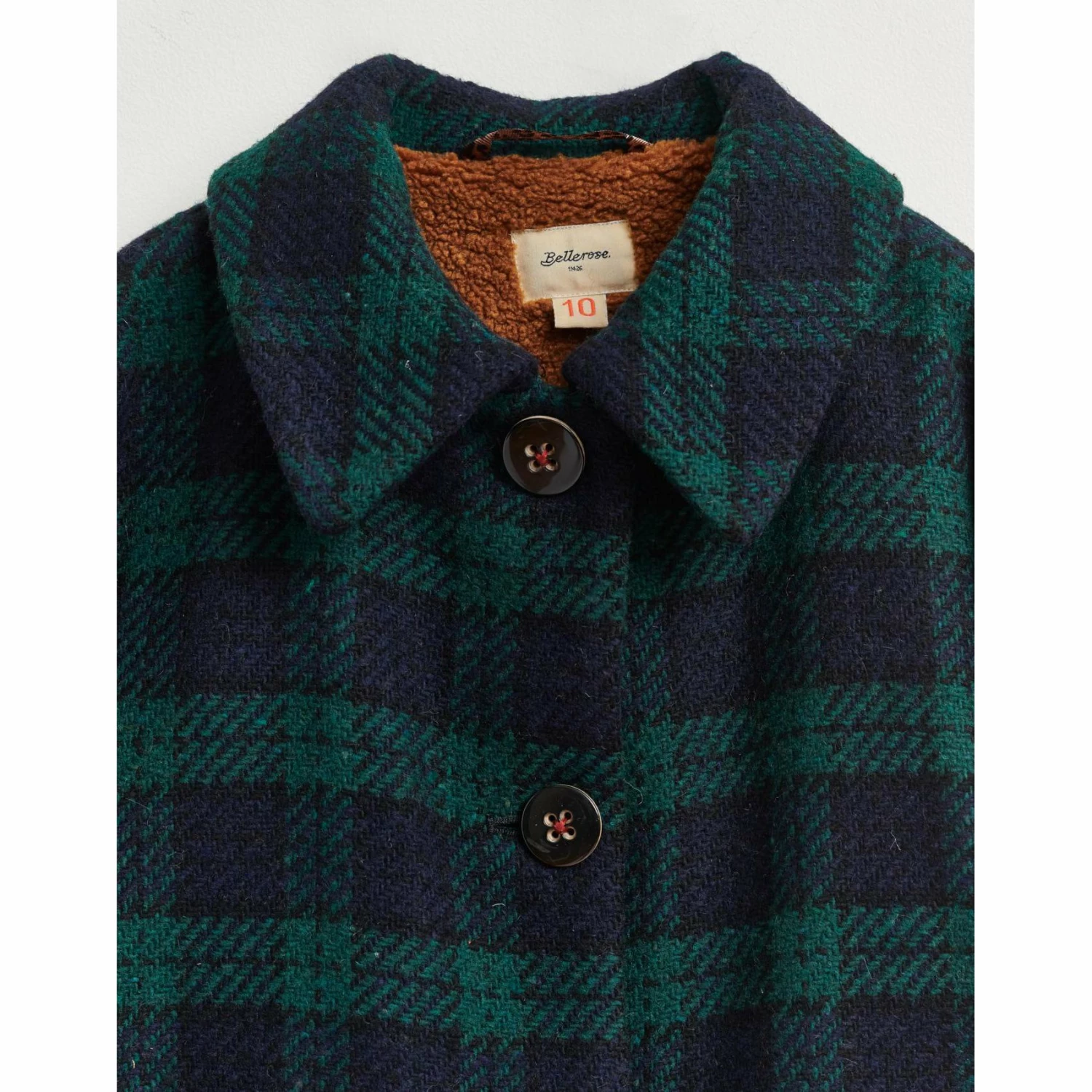 Bellerose Green and Blue Checkered Craft Coat 6 Bellerose Green and Blue Checkered Craft Coat