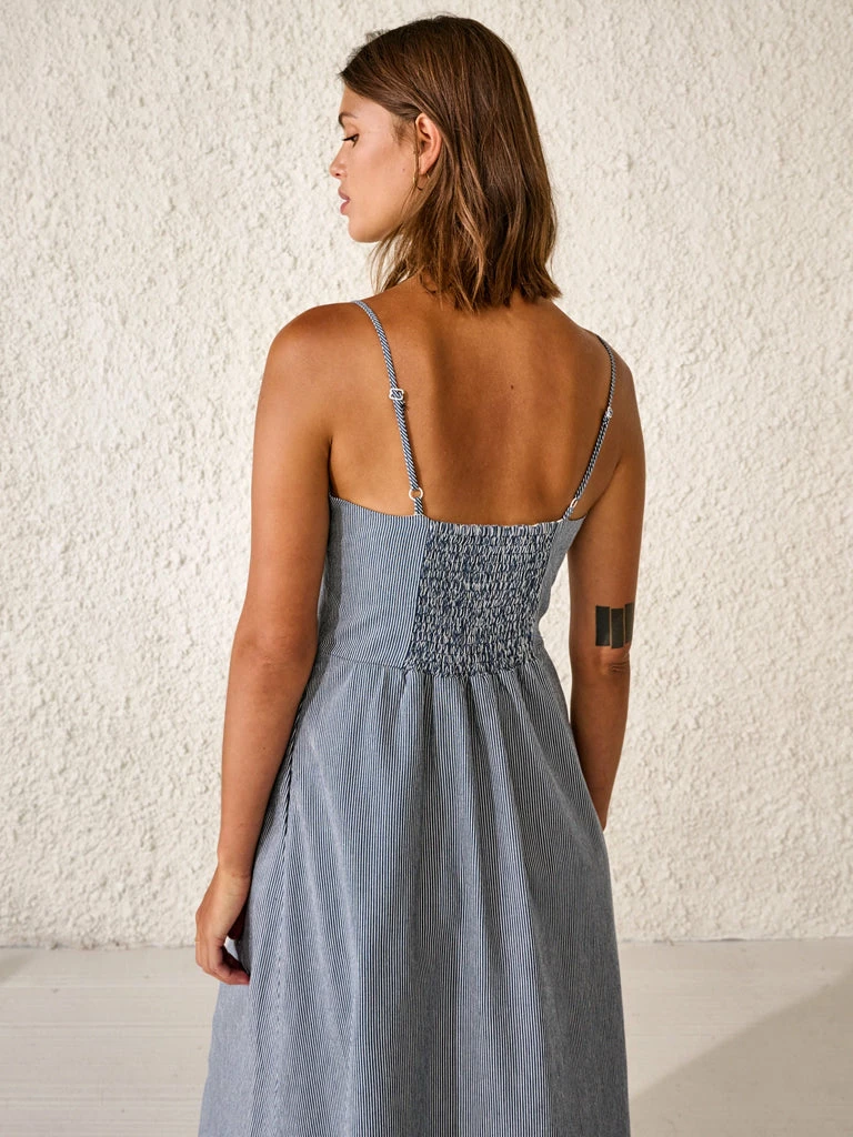 Bellerose Solal Stripe Dress In Blue 7 Bellerose Solal Stripe Dress In Blue