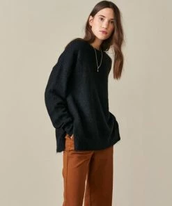 Bellerose Gerik Knit Jumper Off Black