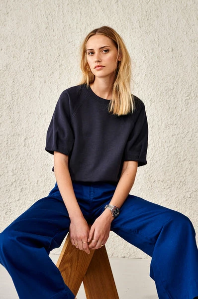 Bellerose Fil Sweatshirt Navy 3 Bellerose Fil Sweatshirt Navy