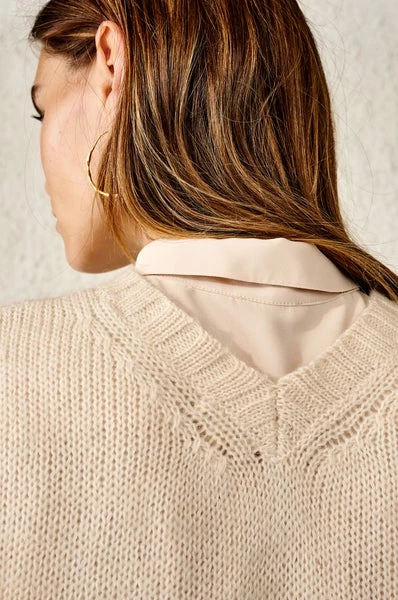 Bellerose Dosle Knit Sweater Milky Way 4 Bellerose Dosle Knit Sweater Milky Way