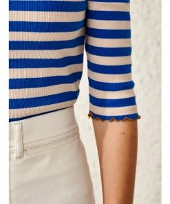 Bellerose Nibo 3/4 Length Sleeve Stripe T Shirt