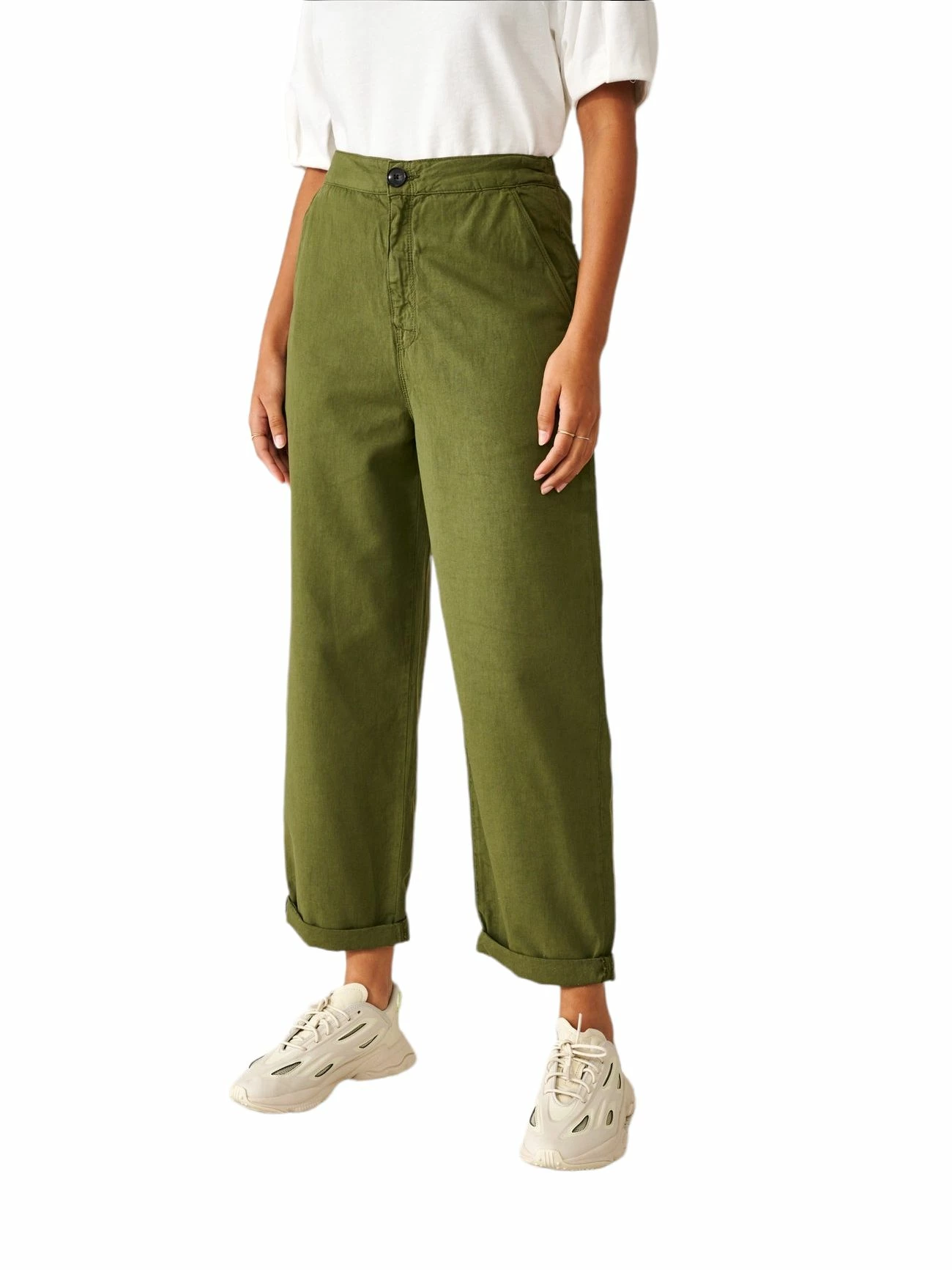 Bellerose Pantaloni Pasop Donna Army 5 Bellerose Pantaloni Pasop Donna Army