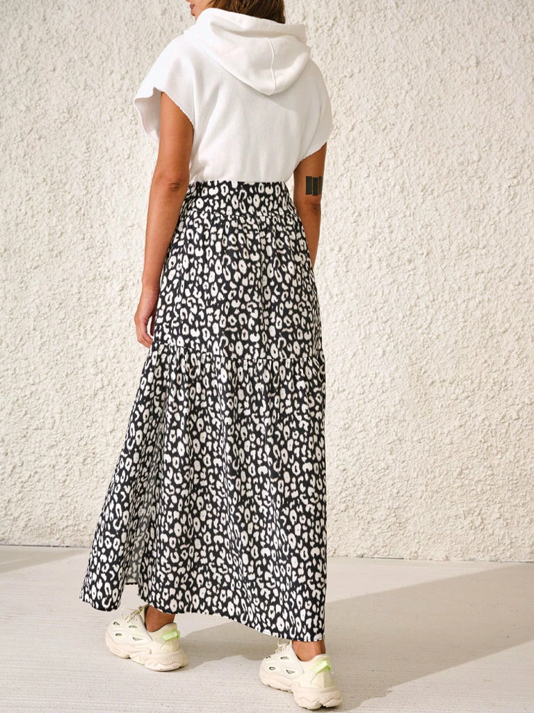 Bellerose Hozz Animal Skirt In Black 7 Bellerose Hozz Animal Skirt In Black