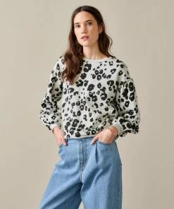 Bellerose Fafi Sweatshirt Grey Leopard 6 Bellerose Fafi Sweatshirt Grey Leopard