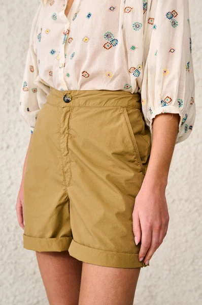 Bellerose Paposs Shorts Kaki 5 Bellerose Paposs Shorts Kaki