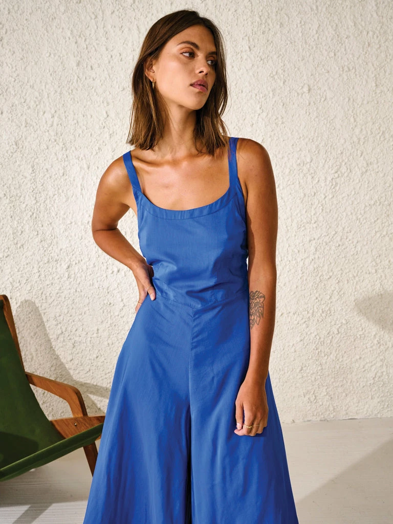 Bellerose Vanessa Jumpsuit In Lazuli Blue 6 Bellerose Vanessa Jumpsuit In Lazuli Blue