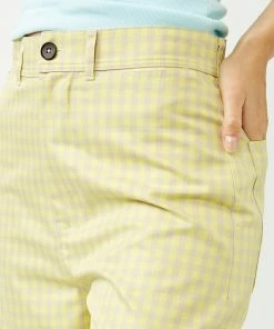 Bellerose Yellow Check Lottie Trousers