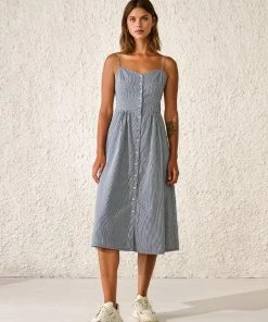 Bellerose Solal Stripe Dress In Blue 10 Bellerose Solal Stripe Dress In Blue