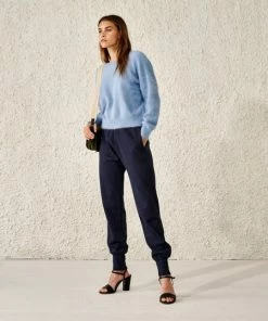 Bellerose Date Crew V Neck Angora Jumper