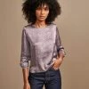 Bellerose Solong Lilac Spot Viscose Top
