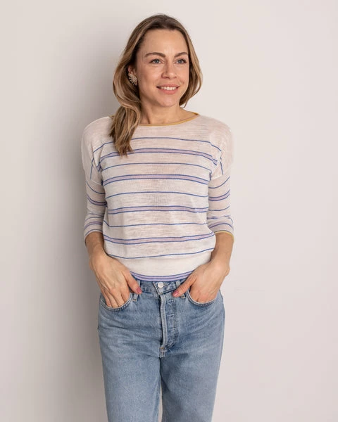 Bellerose Pullover Neep Stripe 3 Bellerose Pullover Neep Stripe