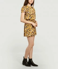 Bellerose Yellow Combo B Landa Flower Print Dress