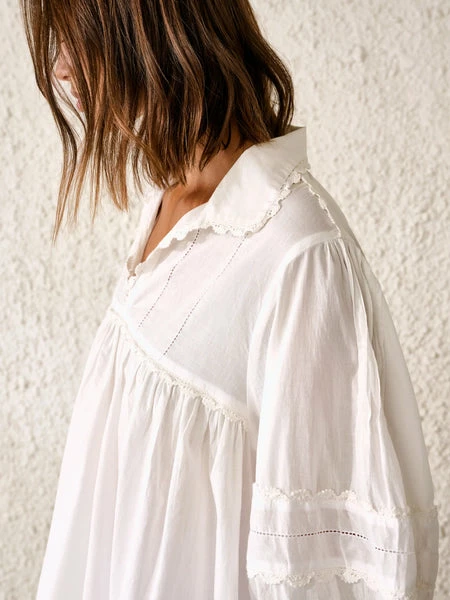 Bellerose Doushka Blouse - White 5 Bellerose Doushka Blouse - White