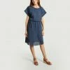 Bellerose Navy Blue Diallo Floral Pattern Dress