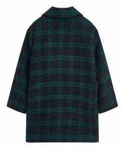 Bellerose Green and Blue Checkered Craft Coat