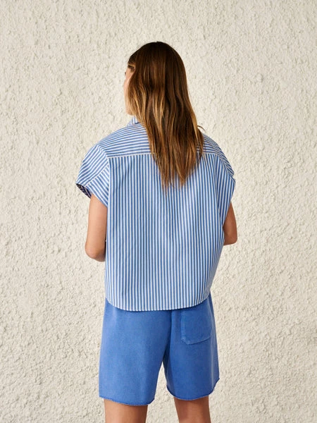 Bellerose Gerda Shirt - Blue Stripe 3 Bellerose Gerda Shirt - Blue Stripe
