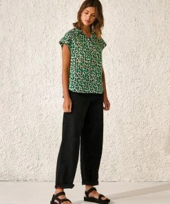 Bellerose Soukie Printed Shirt In Green