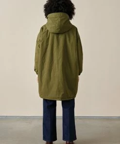 Bellerose Laos Classic Parka In Olive 12 Bellerose Laos Classic Parka In Olive