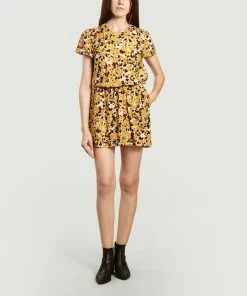 Bellerose Yellow Combo B Landa Flower Print Dress