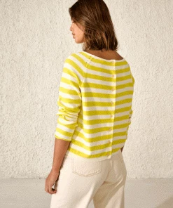 Bellerose Reacar Stripy Yellow Knit