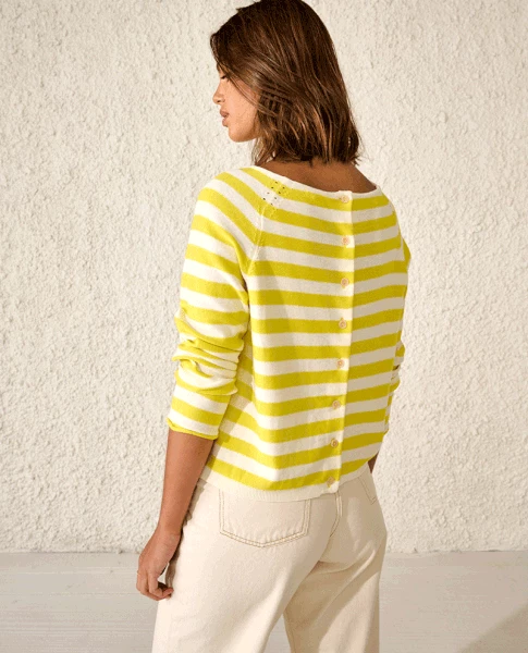 Bellerose Reacar Stripy Yellow Knit 3 Bellerose Reacar Stripy Yellow Knit