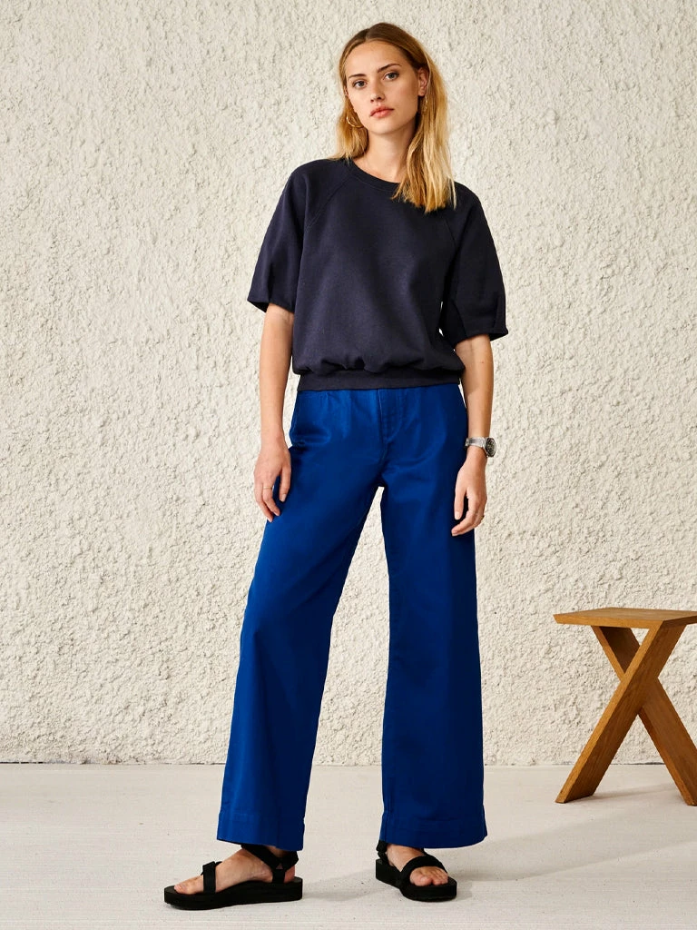 Bellerose Fil Sweatshirt In Navy 3 Bellerose Fil Sweatshirt In Navy