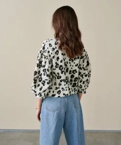 Bellerose Fafi Sweatshirt Grey Leopard 7 Bellerose Fafi Sweatshirt Grey Leopard