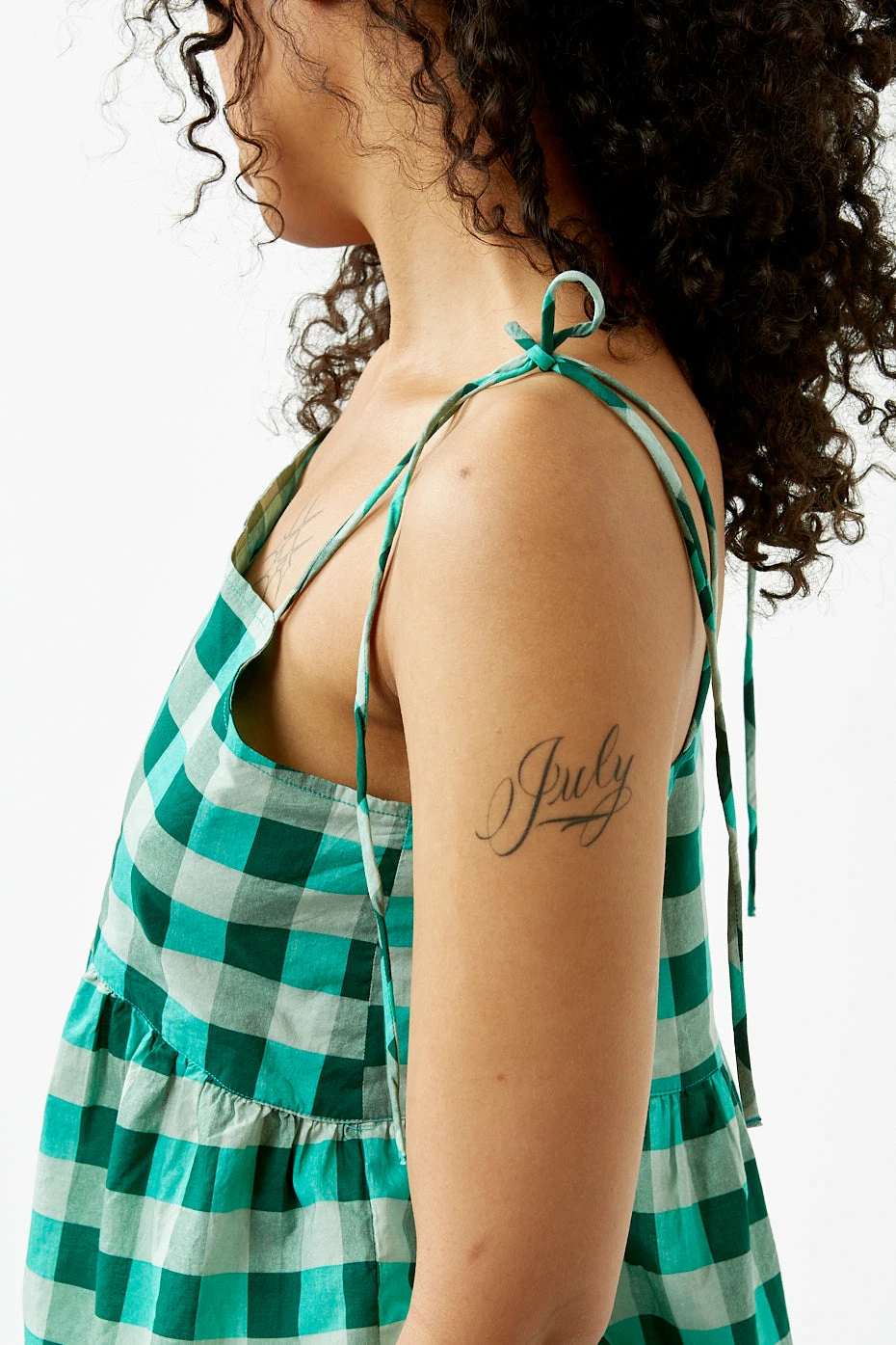 Bellerose Green Check Imelda Top 4 Bellerose Green Check Imelda Top